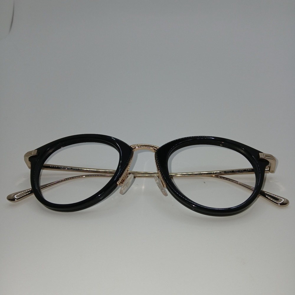 Tom Ford TF5497-001 Women Eyeglasses Frame Black Rose Gold Full Rim 48-22-145 mm